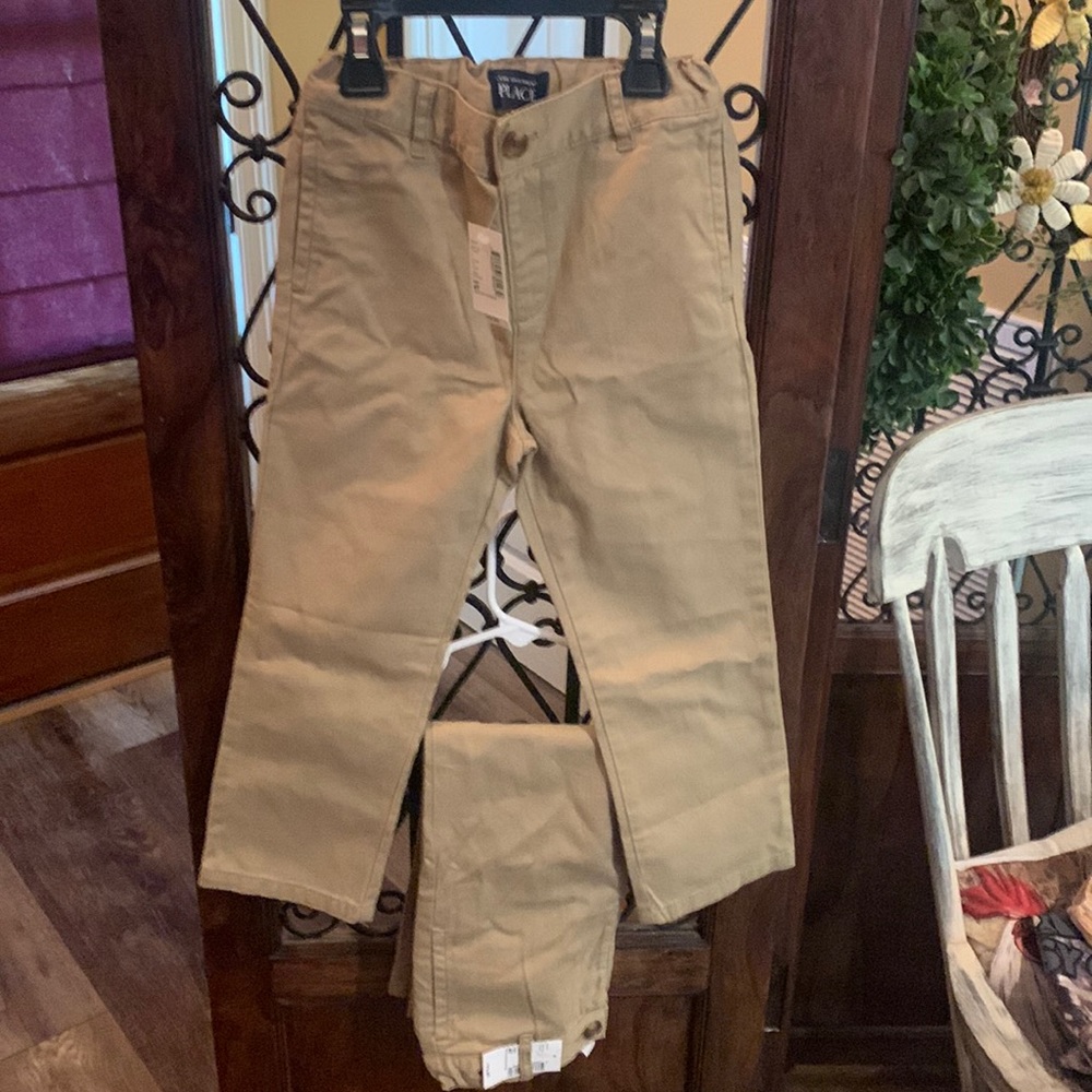 NWT boys 4T uniform pants. Adjustable waist.